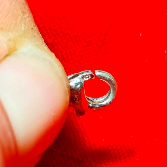 Vintage Sterling Silver and Genuine Amber Bracelet. - Picture 11 of 11